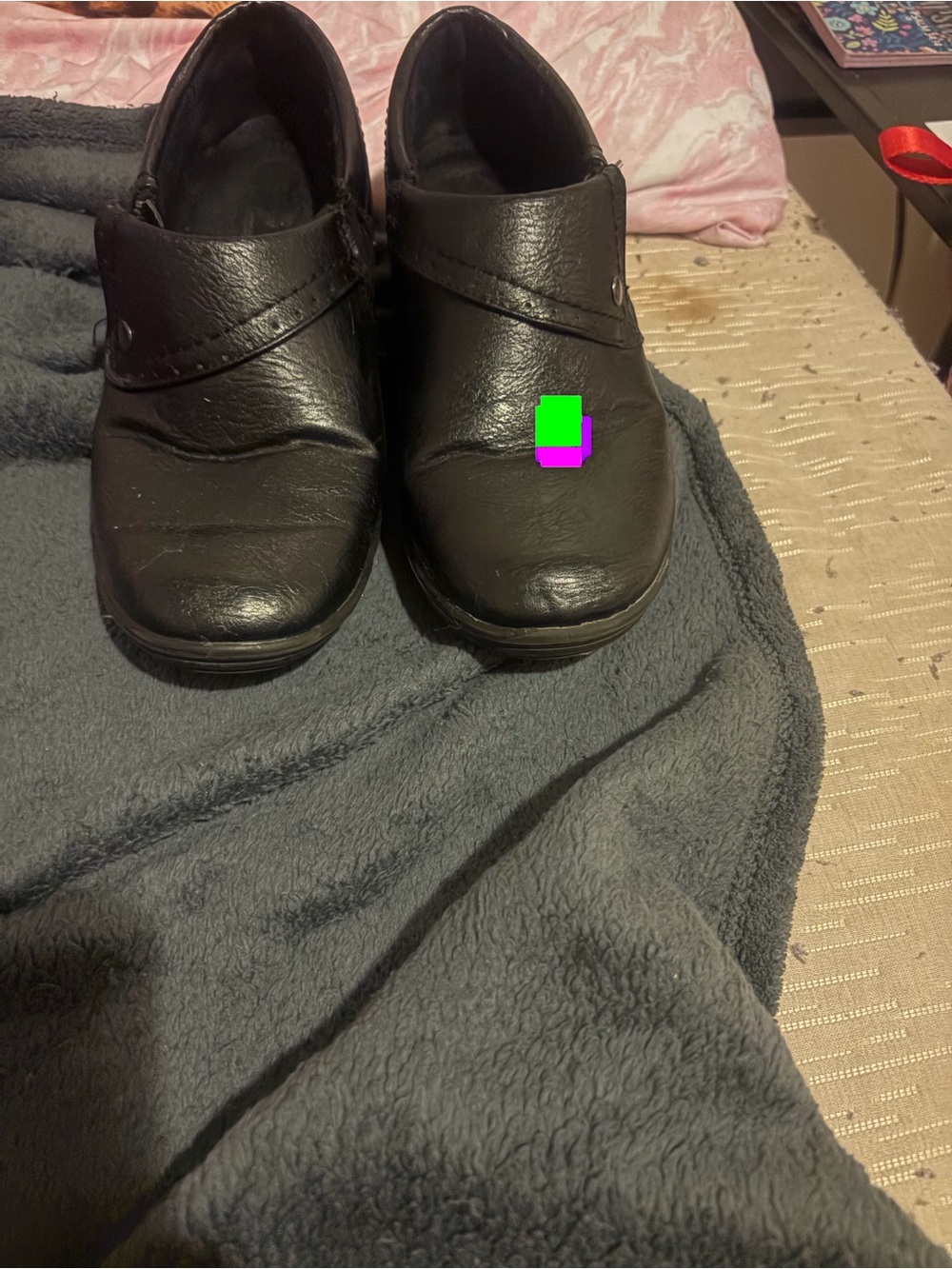 Classic Black Kids Slip-On School Shoes